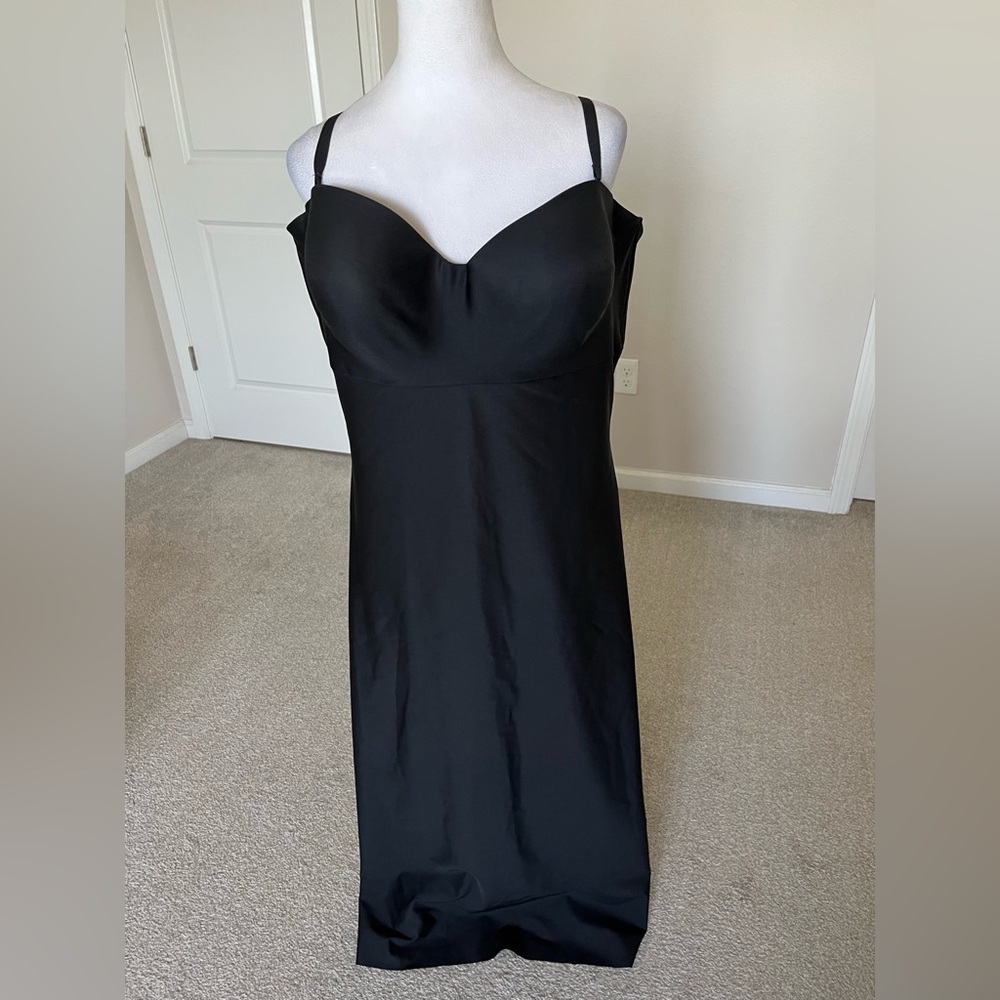 NWOT Skims Black Bodycon Maxi Dress with Bodysuit Size 4X (May Fit 2X Best)